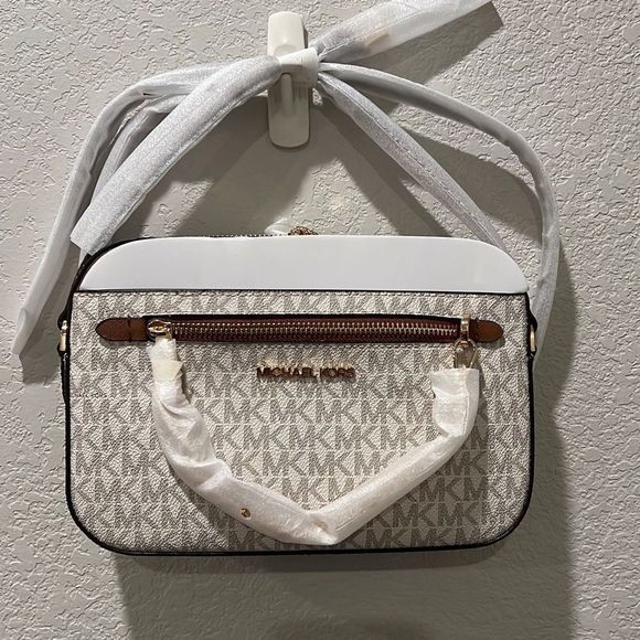 Michael kors jet set large east west zipchain crossbody